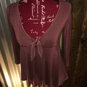 Soft & Sexy American Eagle Dusty Rose Knot Bow XS